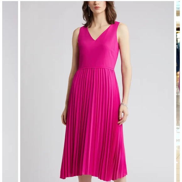 New Sam Edelman Pleated Dress - Picture 1 of 4